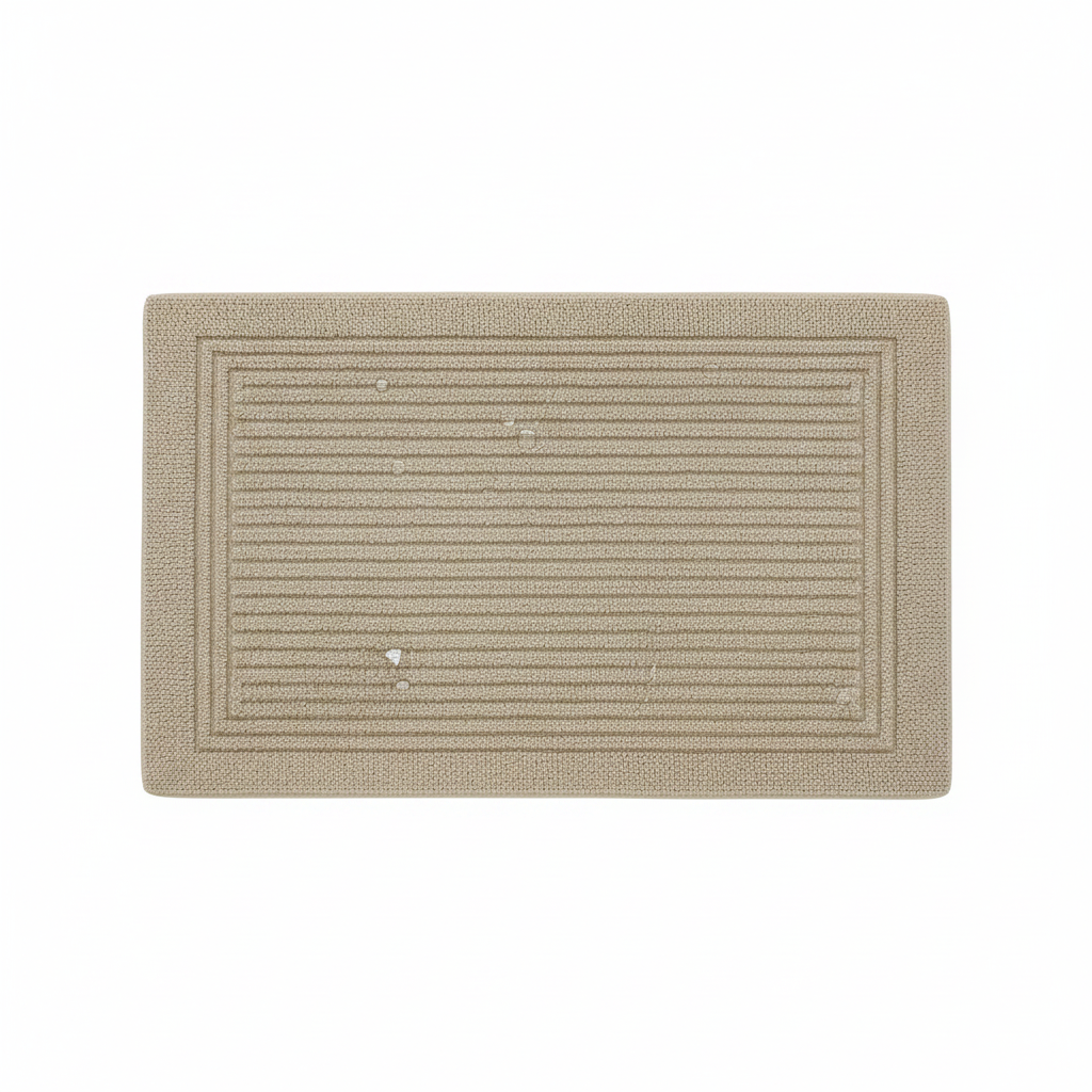 Bathroom Mat Flat Lay